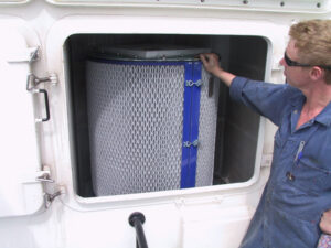 Engine room ventilation filter